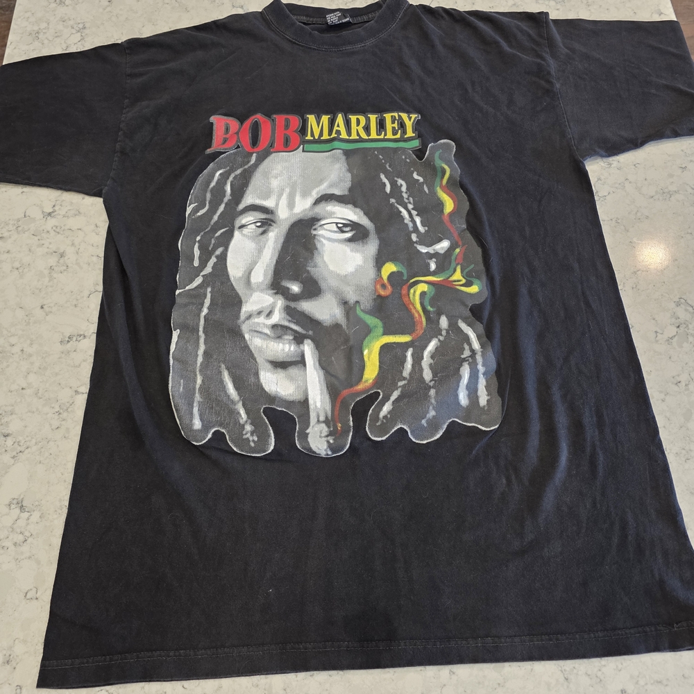 Vintage Sun Wear 90s Bob Marley Graphic T-Shirt Size 3XL
